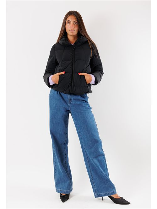 stretch down jacket HOX | XD6746DIAMANTE NERO