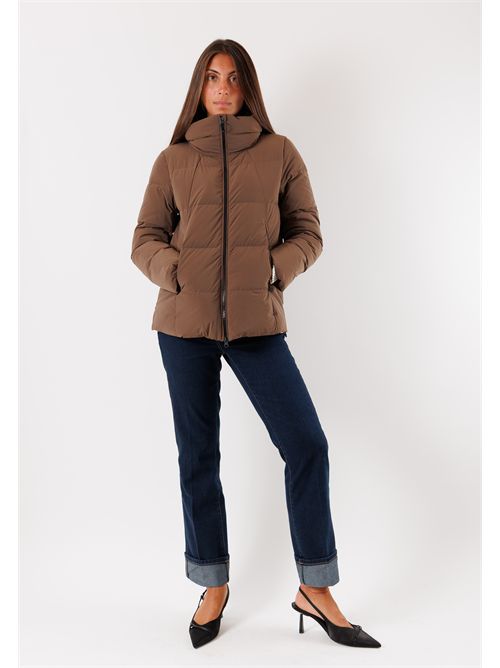 stretch down jacket HOX | XD6746QUARZO FUME