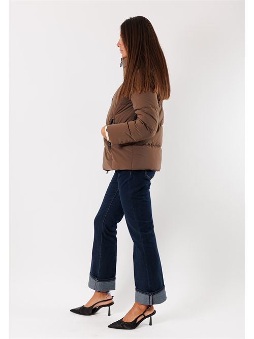 stretch down jacket HOX | XD6746QUARZO FUME