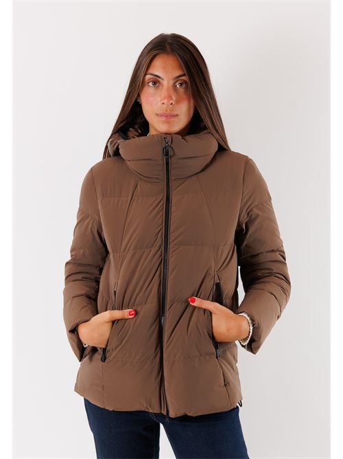 stretch down jacket HOX | XD6746QUARZO FUME