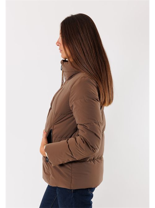 stretch down jacket HOX | XD6746QUARZO FUME