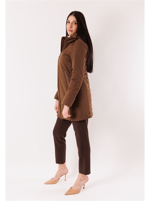 Cappotto tecnico con cappuccio XD6751 HOX | XD6751QUARZO FUME