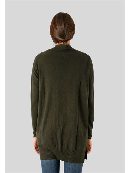 Cardigan donna in viscosa con spacchi 3M0810 KONTATTO | 3M0810CNKAKI