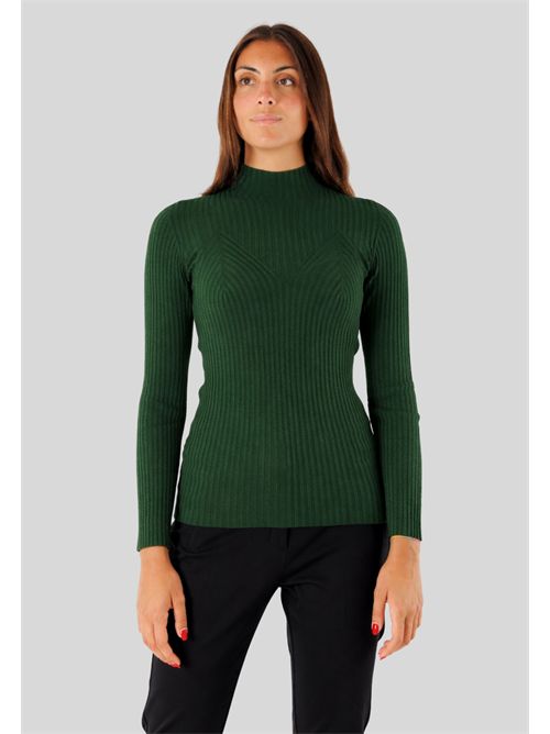 Thin ribbed pullover, with a high collar and a fitted line 3M0814 KONTATTO | 3M0814CBOSCO