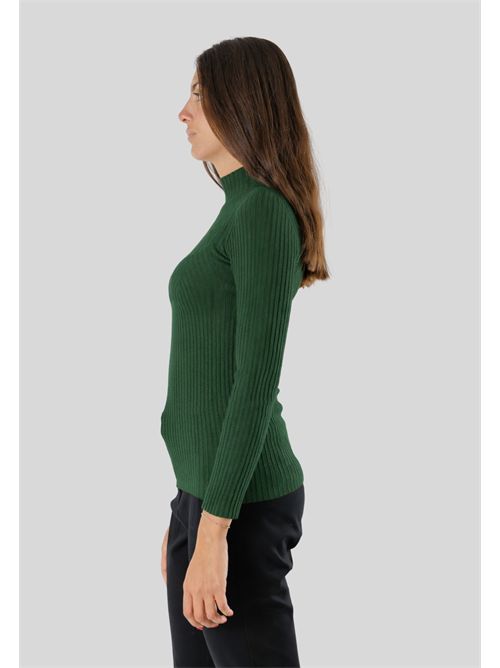 Thin ribbed pullover, with a high collar and a fitted line 3M0814 KONTATTO | 3M0814CBOSCO