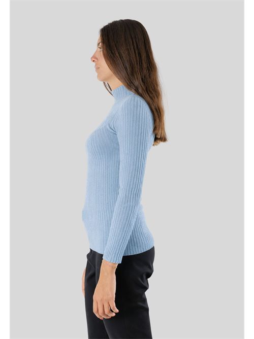 Thin ribbed pullover, with a high collar and a fitted line 3M0814 KONTATTO | 3M0814CCARTA DA ZUCCHERO