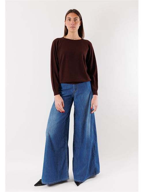 Maglia in filato leggero, taglio morbido 3M0820 KONTATTO | 3M0820CMOGANO