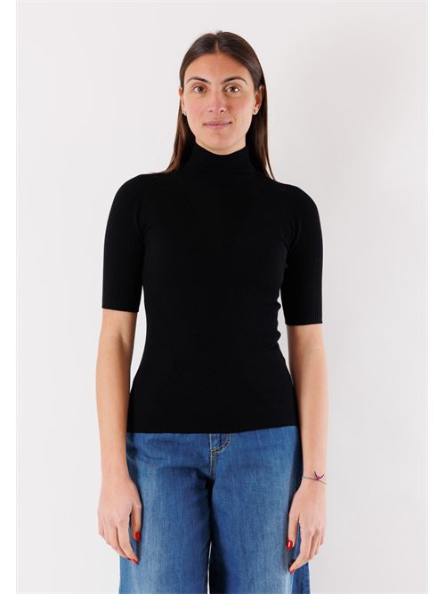 Maglia lupetto coste mezze maniche 3M0821CN KONTATTO | 3M0821CNNERO