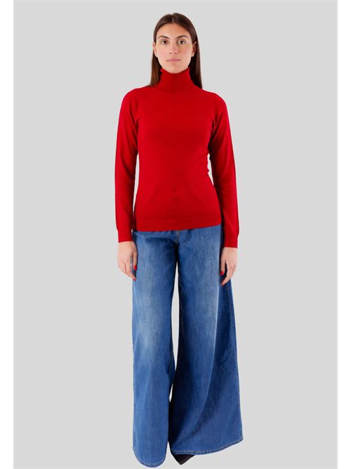 Maglia dolcevita rasato 3M0824CN KONTATTO | 3M0824CNROSSO