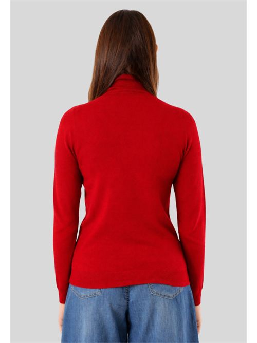 Maglia dolcevita rasato 3M0824CN KONTATTO | 3M0824CNROSSO