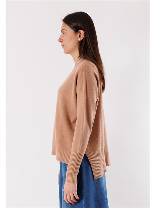 Maglia scollo a V Linea fluida 3M0842 KONTATTO | 3M0842CBISCOTTO