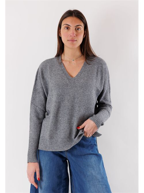 Maglia scollo a V Linea fluida 3M0842 KONTATTO | 3M0842CGRIGIO