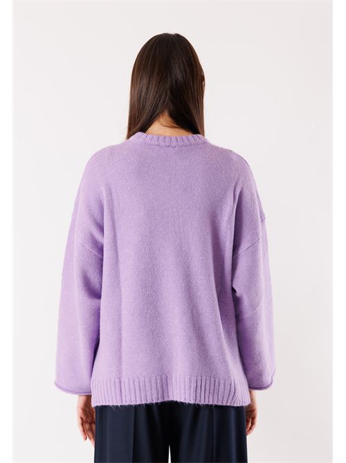 Maglia girocollo over 3M0935CN KONTATTO | 3M0935CNLILLA