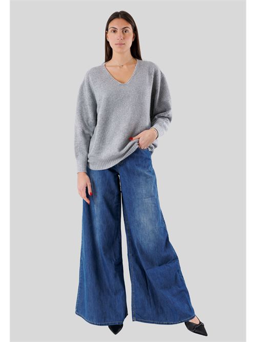 maglia fluida scollo v FA106N KONTATTO | FA106NGRIGIO MEL