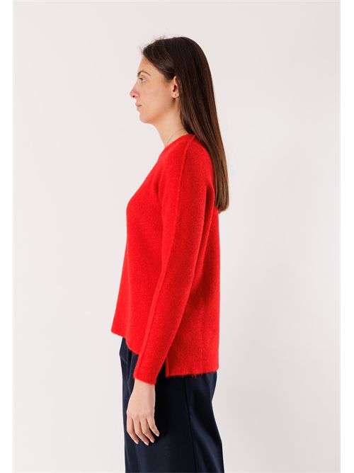 maglia scollo barca con spacchi FA121N KONTATTO | FA121NROSSO