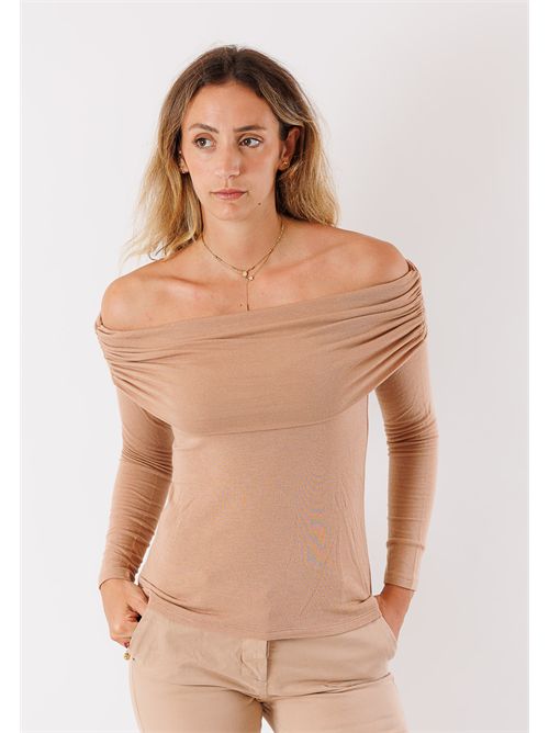 Long sleeve boat neck sweater MR5000C KONTATTO | MR5000CBISCOTTO-COOKIE