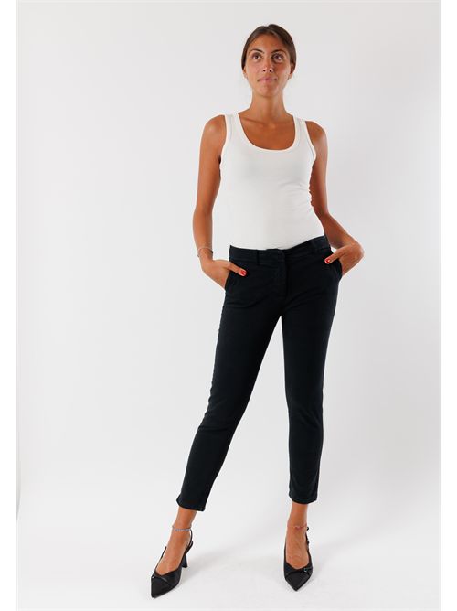 Stretch cotton chino pants TT3000C KONTATTO | TT3000CNERO-BLACK