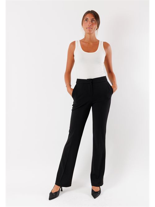 Stretch fabric flared pants AI25353 MESANGE | AI25535NERO