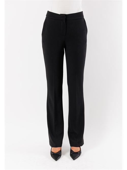 Stretch fabric flared pants AI25353 MESANGE | AI25535NERO