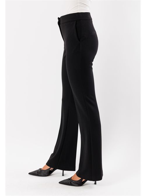 Stretch fabric flared pants AI25353 MESANGE | AI25535NERO