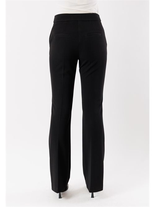 Stretch fabric flared pants AI25353 MESANGE | AI25535NERO