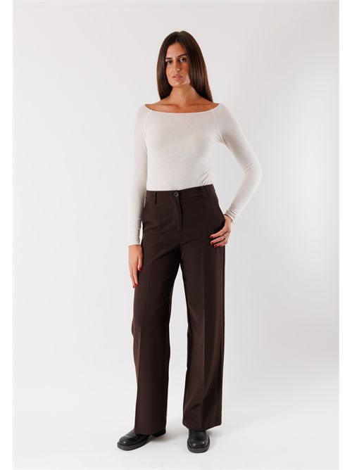 pantaloni palazzo MESANGE | AI25581MORO