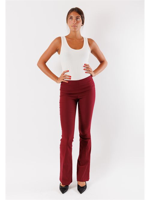 pantaloni bengalina zampa MESANGE | AI25584BORDEAUX