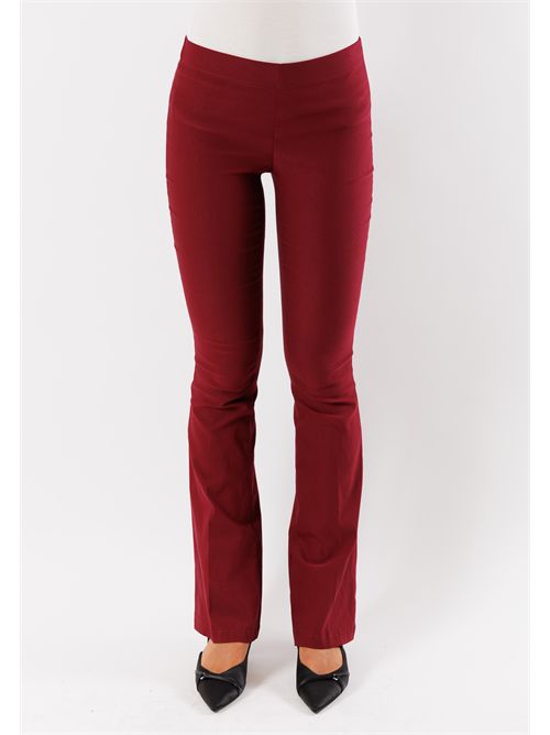 pantaloni bengalina zampa MESANGE | AI25584BORDEAUX