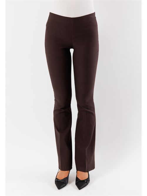pantaloni bengalina zampa MESANGE | AI25584MORO