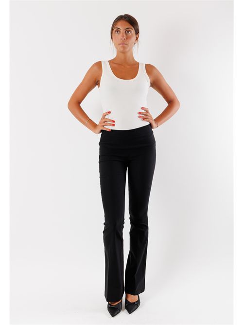 pantaloni bengalina zampa MESANGE | AI25584NERO