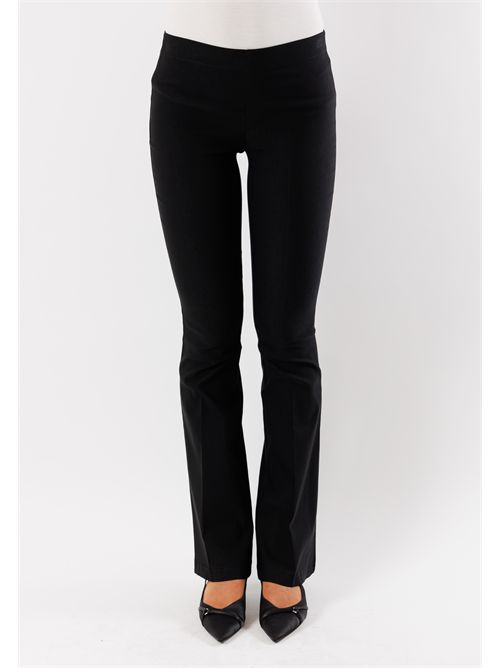 pantaloni bengalina zampa MESANGE | AI25584NERO