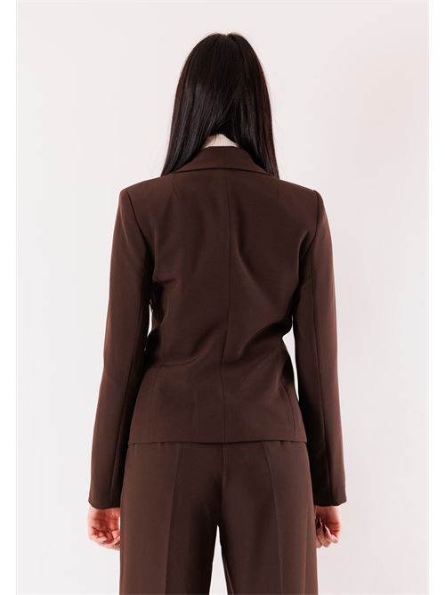 giacca monopetto con revers classico AI25601 MESANGE | AI25601MORO