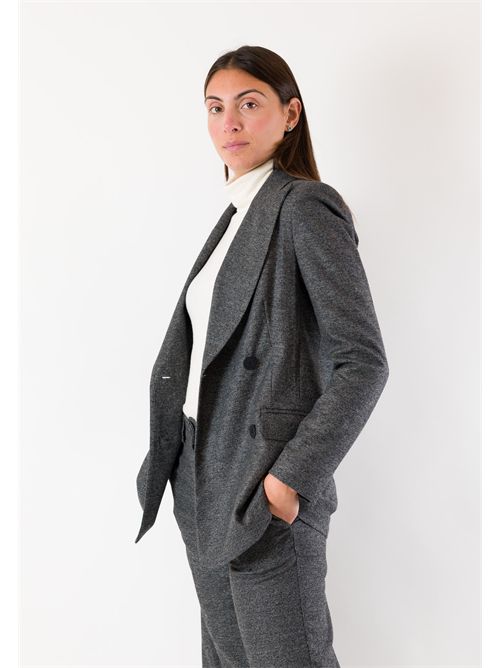 giacca flanella melange AI25643 MESANGE | AI25643BIANCO-NERO