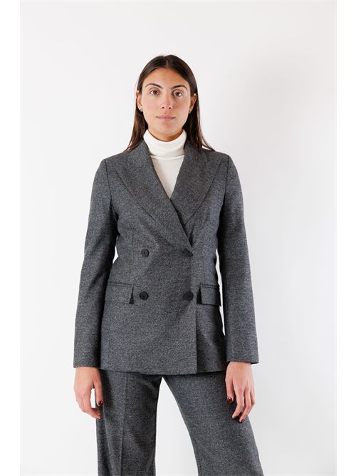 giacca flanella melange AI25643 MESANGE | AI25643BIANCO-NERO