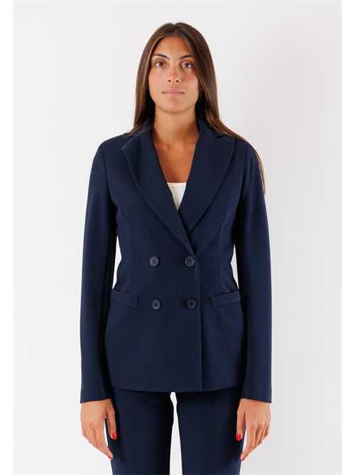 completo con giacca doppiopetto e pantalone a zampa AI25685 MESANGE | AI25685BLU