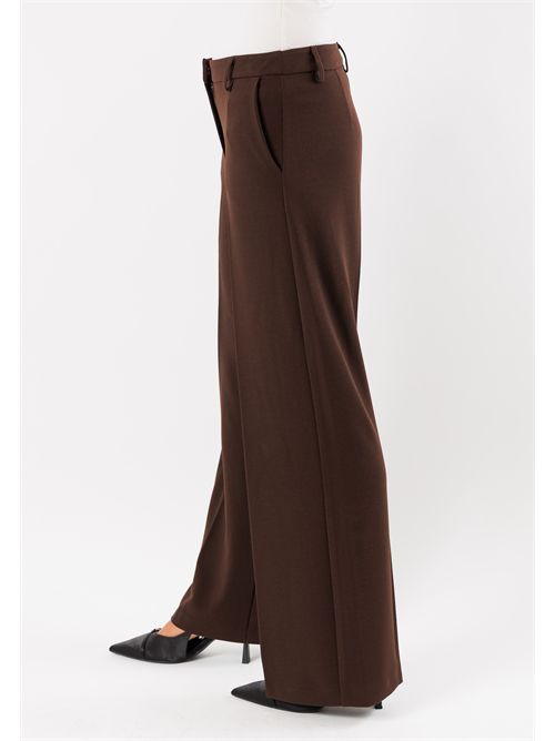 Completo con giacca monopetto e pantalone palazzo AI25686 MESANGE | AI25686MORO