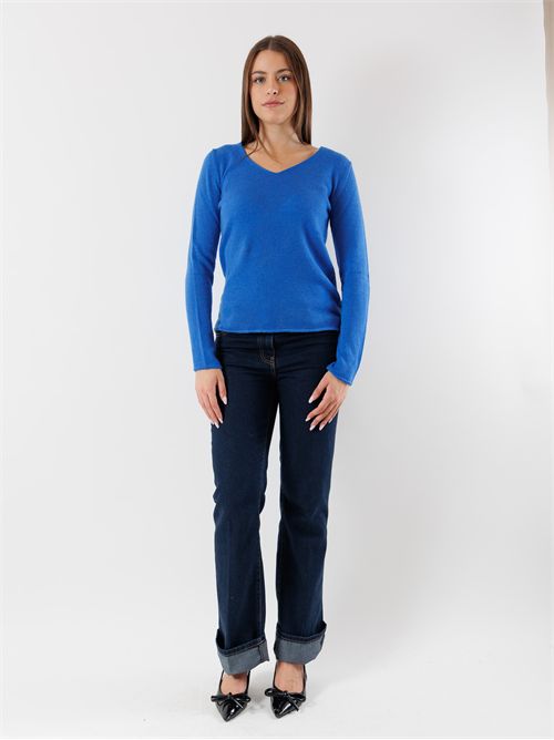 maglia scollo v 100% cashmere CHIARA MESANGE | CHIARABLUETTE