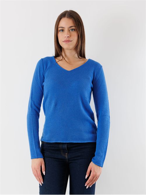 maglia scollo v 100% cashmere CHIARA MESANGE | CHIARABLUETTE