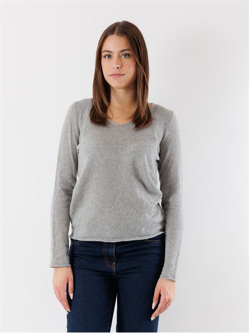 maglia scollo v 100% cashmere CHIARA MESANGE | CHIARAGRIGIO