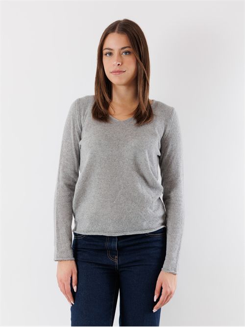 maglia scollo v 100% cashmere CHIARA MESANGE | CHIARAGRIGIO