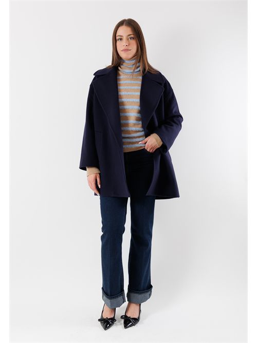 Short coat in pure virgin wool G50-80CV MESANGE | G50-80CVBLU