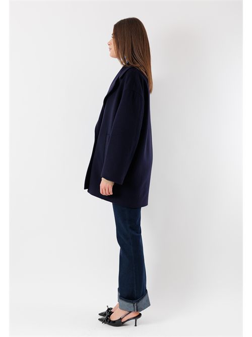 Short coat in pure virgin wool G50-80CV MESANGE | G50-80CVBLU