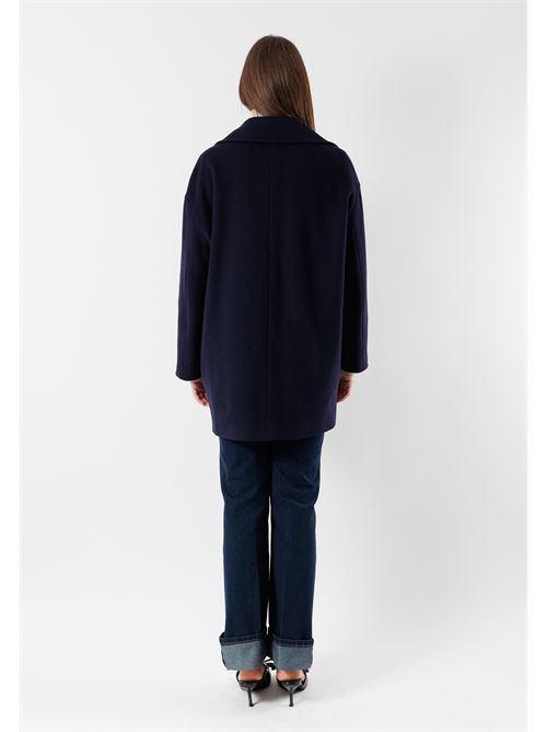 Short coat in pure virgin wool G50-80CV MESANGE | G50-80CVBLU