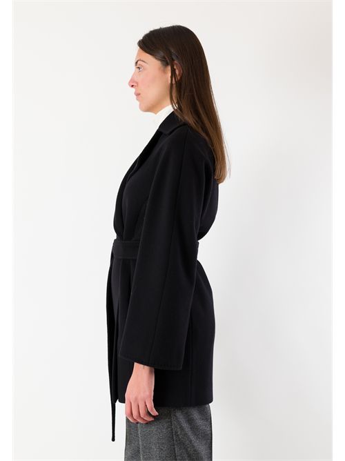 Elegant short coat in pure Italian wool. M62-80CV MESANGE | M62-80CVNERO