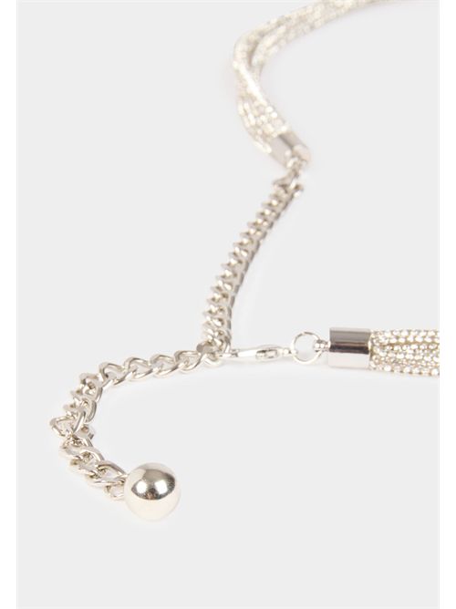 Belt with rhinestones and knotted details 3FILA MORGAN DE TOI | 3FILACOULEUR ARGENT