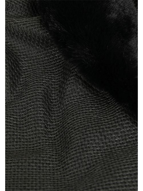 Poncho with faux fur details 5CAPOU MORGAN DE TOI | 5CAPOUNOIR