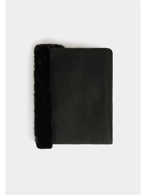 Poncho with faux fur details 5CAPOU MORGAN DE TOI | 5CAPOUNOIR