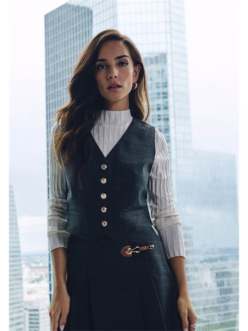 Gilet con bottoni frontali CAMME.F ( TAGLIE FRANCESI ) MORGAN DE TOI | CAMME.FGRIS MOYEN