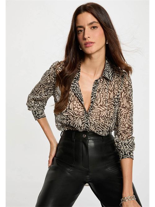 Camicia con stampa animalier CAPITAL ( TAGLIE FRANCESI ) MORGAN DE TOI | CAPITALMULTICOLORE