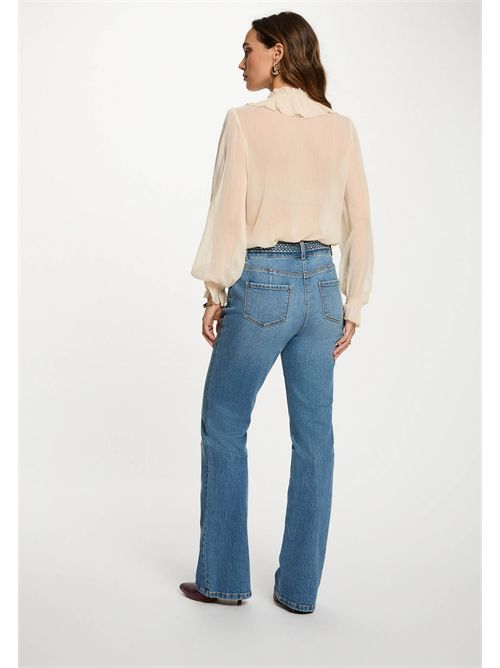 Shirt with ruffles CATHY ( FRENCH SIZES ) MORGAN DE TOI | CATHYCREME